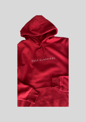 Unisex fleece hoodie in Cardinal