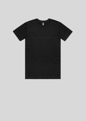 Men's / Unisex classic staple tee in black