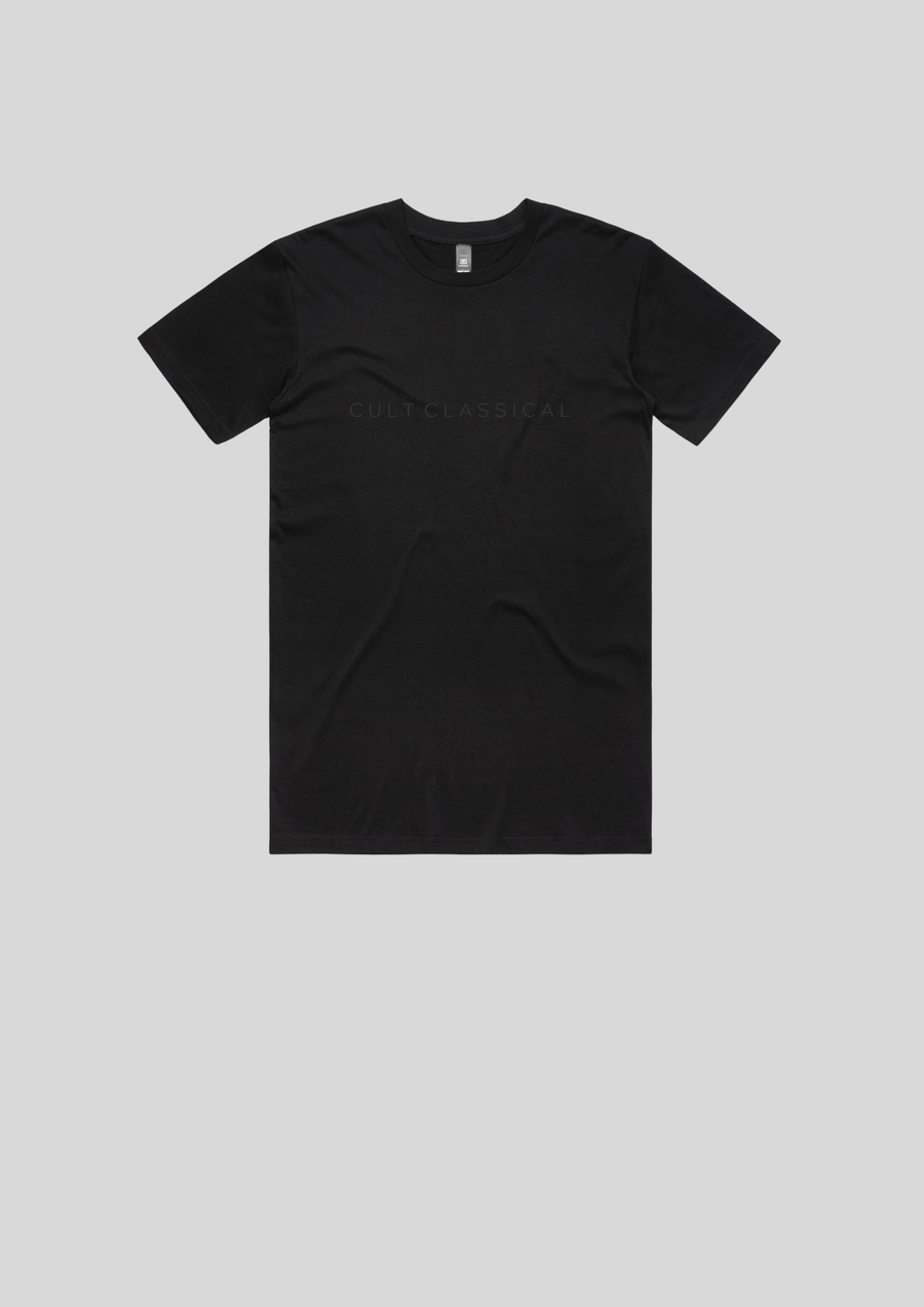 Men's / Unisex classic staple tee in black