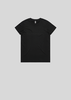 Women's classic staple tee in black