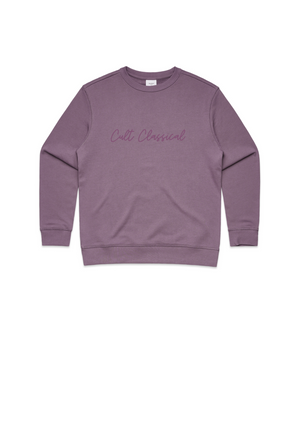 Women's classic premium crew in mauve