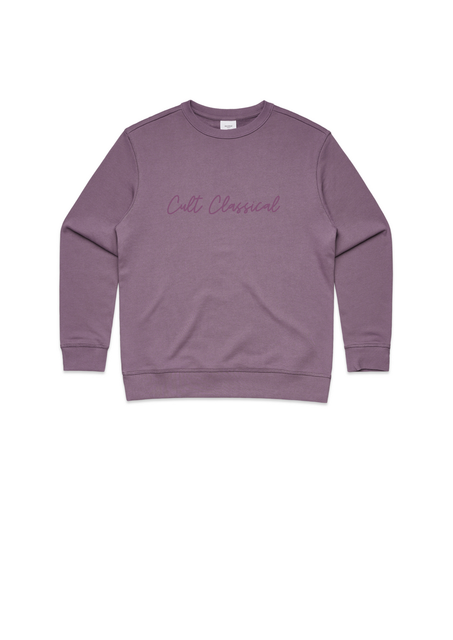 Women's classic premium crew in mauve