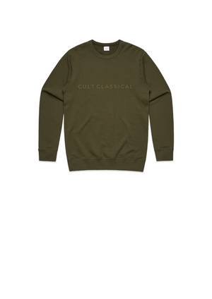 Men's / unisex premium sweat in army green