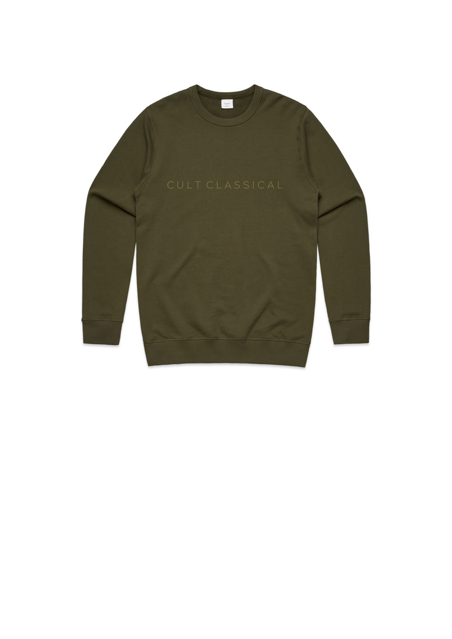 Men's / unisex premium sweat in army green