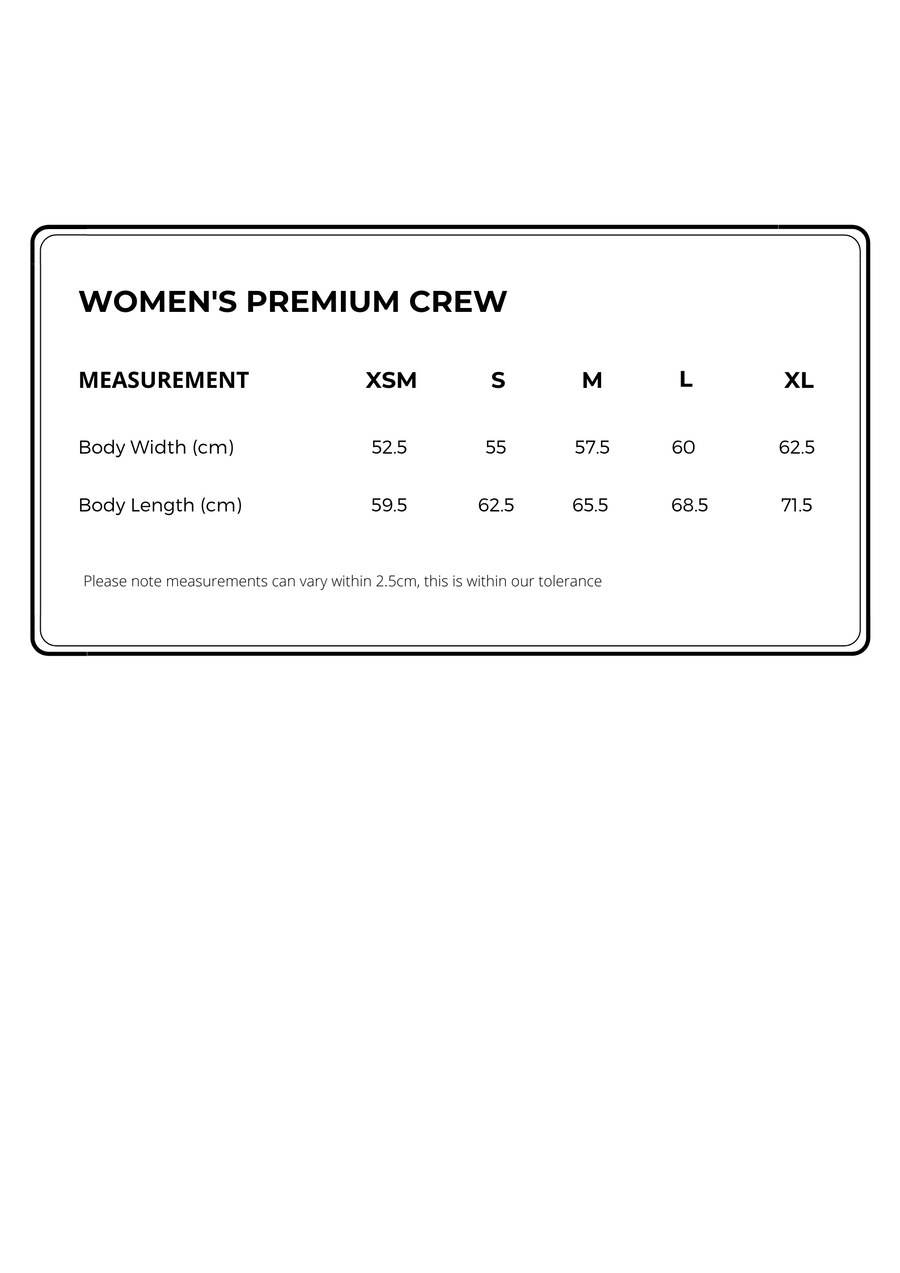 Women's classic premium crew in pink