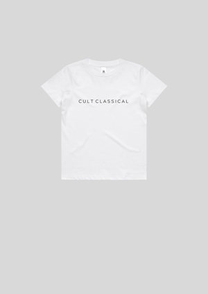 Kids classic tee in white