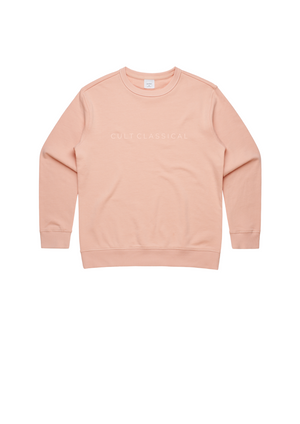Women's classic premium crew in pink